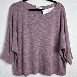 Gilli Purple Knit Top Size Small